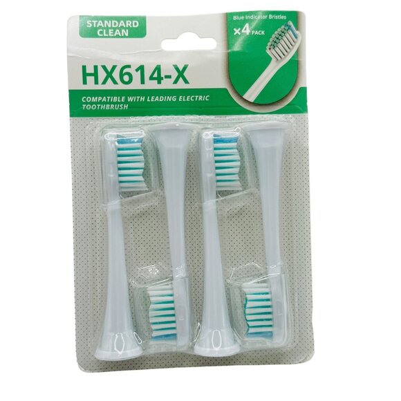 3x standard clean HX614-X replaceable toothbrush heads - Picture 1 of 2